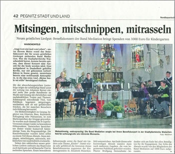 21.09.13 Konzert Waischenfeld, Pressebericht